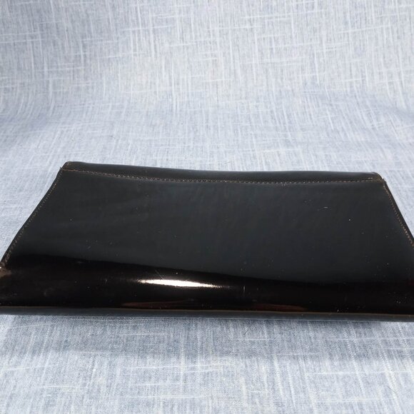 1960s Vintage Patent Black Clutch by Ande' - Picture 3 of 10